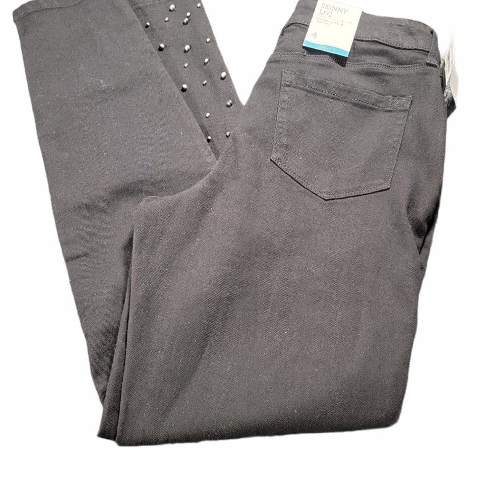 Style& Co Womens Black Skinny Leg Jeans Size 4